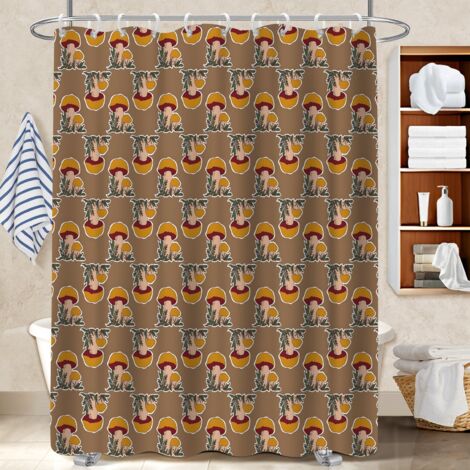 Rideau de douche en polyester 180x180 séchage rapide cache baignoire pour un intérieur cosy et chaleureux (1/5)