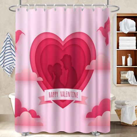 Rideau polyester pour douche 180x180 poids aux ourlets rideau séchage rapide pour créer une ambiance spa (1/5)