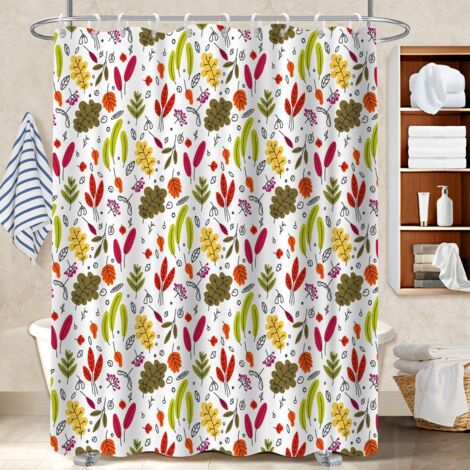 Rideau de douche imperméable en polyester 180x180 résistant housse de baignoire pour mobi (1/5)