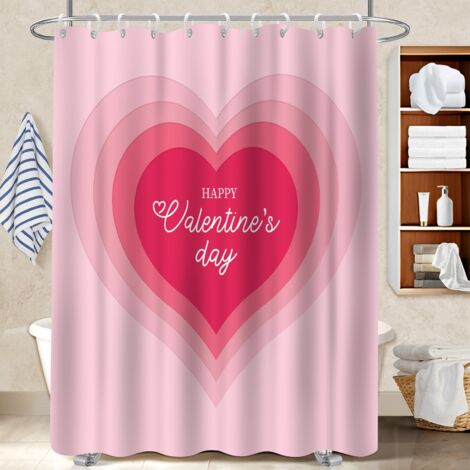 Rideau de bain en polyester 180x180 décoratif housse de baignoire pour cabine de douche (1/5)