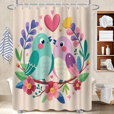 Rideau de douche imperméable en polyester 180x180 séchage rapide bâche polyester douche pour salle de bain (1/5)