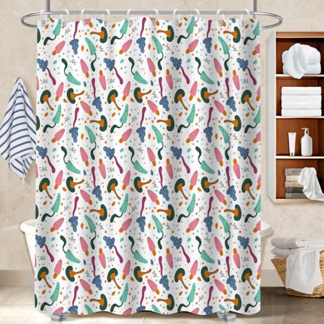 Rideau de douche 180x180 déco d‘intérieur voile de douche pour une petite salle de bain (1/5)