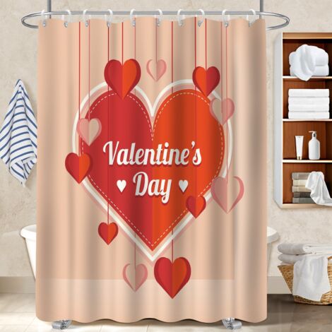 Rideau de douche tissu polyester 180x180 tissu respirant housse de baignoire pour cacher un carrelage un peu vieillot (1/5)