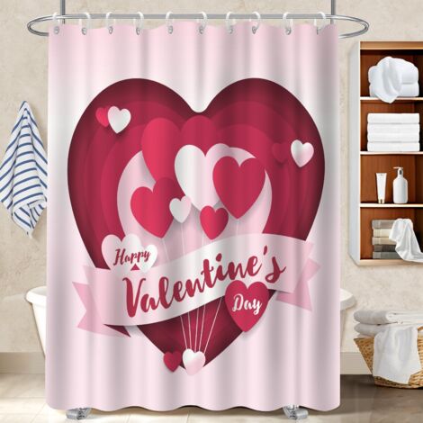 Rideau polyester pour douche 180x180 imperméable rideau étanche pour une déco d’hiver réconfortante (1/5)