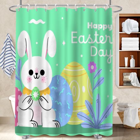 Rideau douche polyester 180x180 artistique voile de douche pour se sentir en vacances chez soi (1/5)