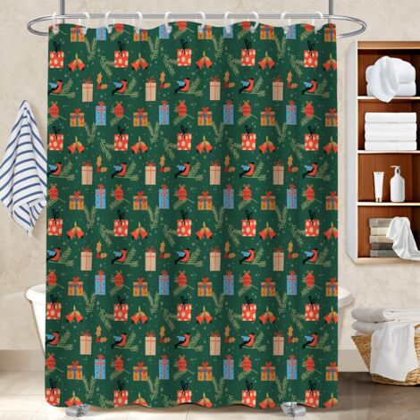 Rideau de bain imprimé polyester 180x180 imprimé housse de baignoire pour une petite salle de bain (1/5)