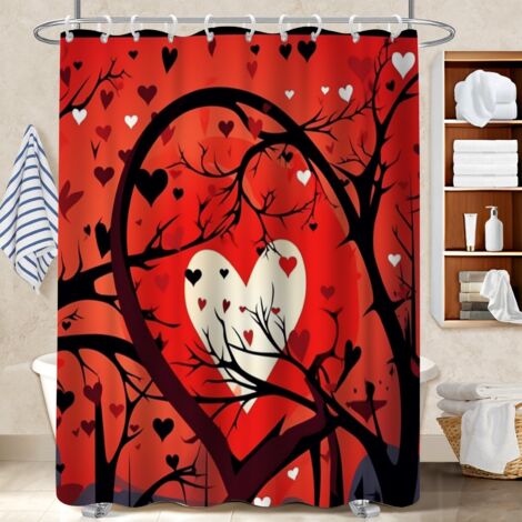 Rideau de douche en polyester 180x180 tendance housse de baignoire pour créer une ambiance spa (1/5)