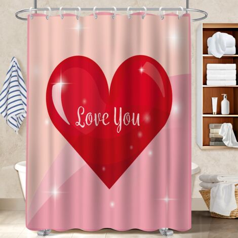 Rideau douche imperméable polyester 180x180 léger rideau séchage rapide pour préparer la maison avant l’arrivée d’invités (1/5)