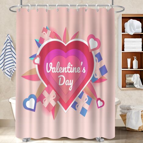 Voile de douche fluide en polyester 180x180 moderne rideau imperméable pour une petite salle de bain (1/5)