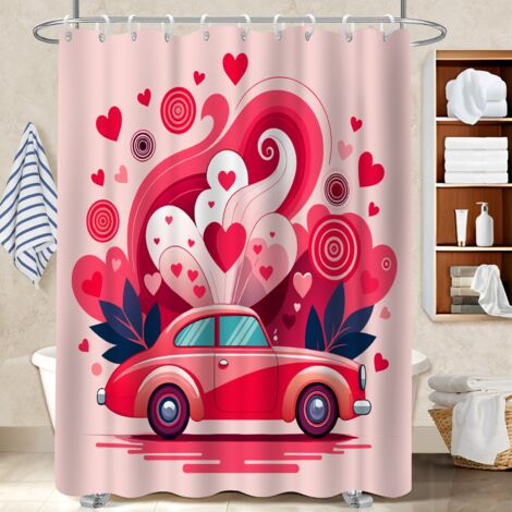Rideau de bain imprimé polyester 180x180 imprimé polyester pour salle de bain pour éviter les moisissures dans une pièce humide (1/5)