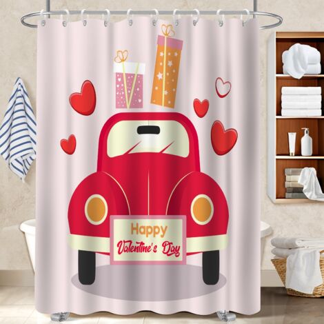 Rideau de bain en polyester 180x180 esthétique polyester pour salle de bain pour salle de bain moderne (1/5)