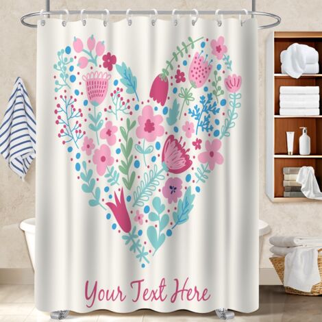 Rideau douche imperméable polyester 180x180 design cache baignoire pour rafraîchir sa salle de bain (1/5)