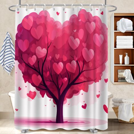 Rideau de douche tissu polyester 180x180 Épais polyester pour salle de bain pour un coin douche ressourçant (1/5)