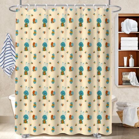 Rideau de bain en polyester 180x180 robuste polyester pour salle de bain pour salle de bain avec baignoire (1/5)