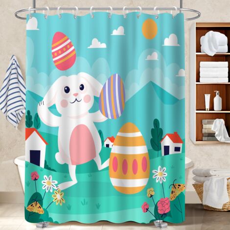 Rideau de douche en polyester 180x180 souple voile de douche pour une déco unique (1/5)