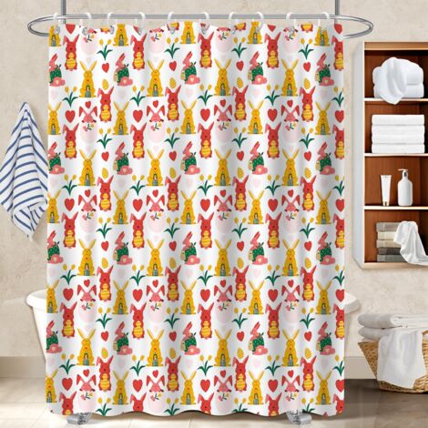 Rideau de bain en polyester 180x180 avec 12 œillets bâche de douche pour une déco qui inspire (1/5)