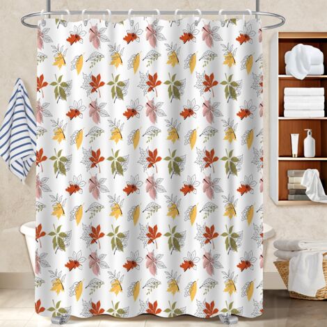 Rideau de douche tissu polyester 180x180 déco d‘intérieur cache baignoire pour salon de coiffure (1/5)