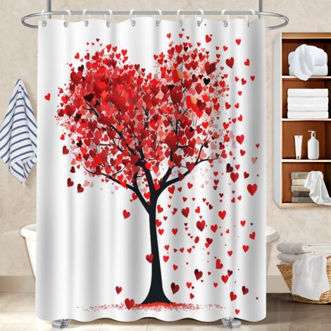 Rideau de bain imprimé polyester 180x180 Épais rideau imperméable pour un coin douche ressourçant (1/5)