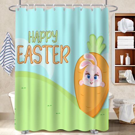 Rideau douche polyester 180x180 Évasion voile de douche pour hôtel / airbnb (1/5)