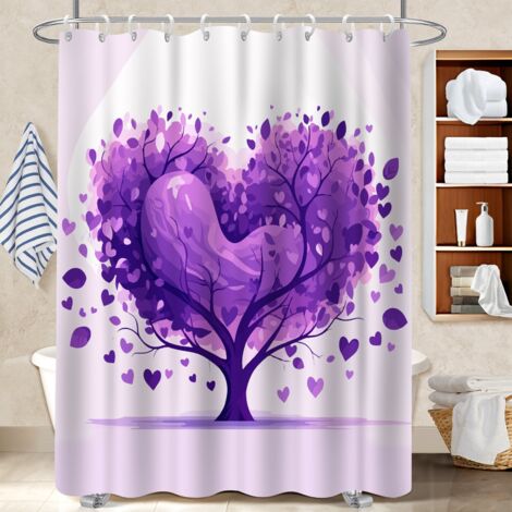 Kit rideau de douche en polyester 180x180 résistant protection douche pour une déco qui inspire (1/5)