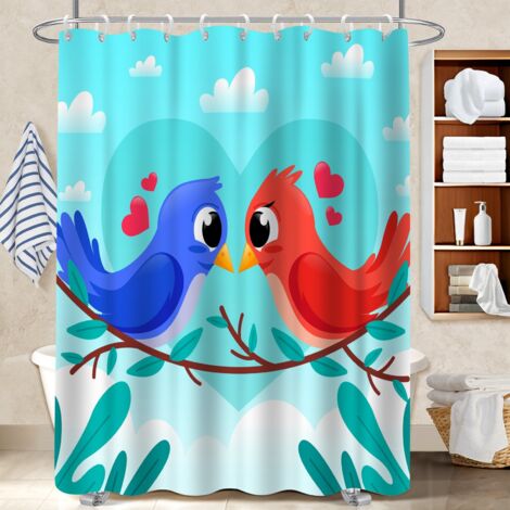 Voile de douche fluide en polyester 180x180 Épais housse de baignoire pour ambiance spa à domicile (1/5)