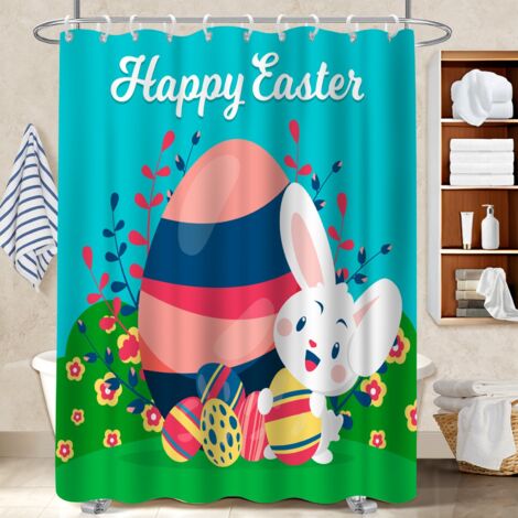 Voile de douche polyester 180x180 aéré housse de baignoire pour optimiser un petit espace (1/5)