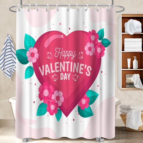 Rideau de douche imperméable en polyester 180x180 souple et fluide housse de baignoire pour offrir à noël ou un anniversaire (1/5)