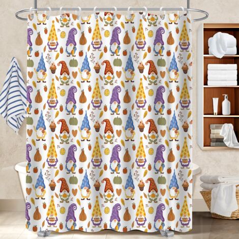 Rideau de bain imprimé polyester 180x180 design housse de baignoire pour rafraîchir sa salle de bain (1/5)