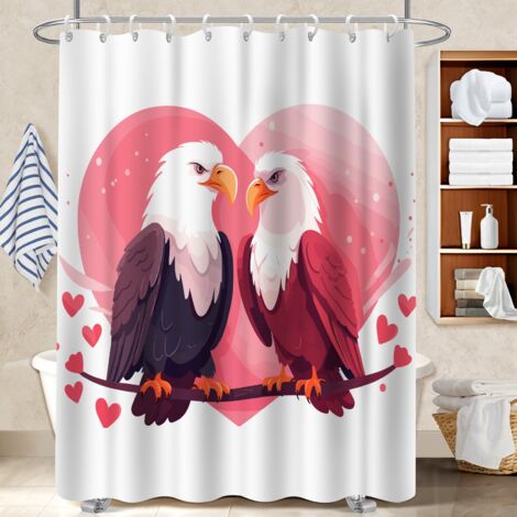 Kit rideau de douche en polyester 180x180 esthétique séparation douche pour offrir à noël ou un anniversaire (1/5)