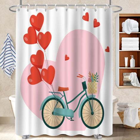 Rideau polyester pour douche 180x180 À œillets renforcés rideau étanche pour dans une salle de bain design (1/5)