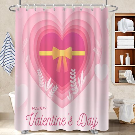 Rideau de douche en polyester 180x180 léger protection douche pour jeune couple emménageant (1/5)
