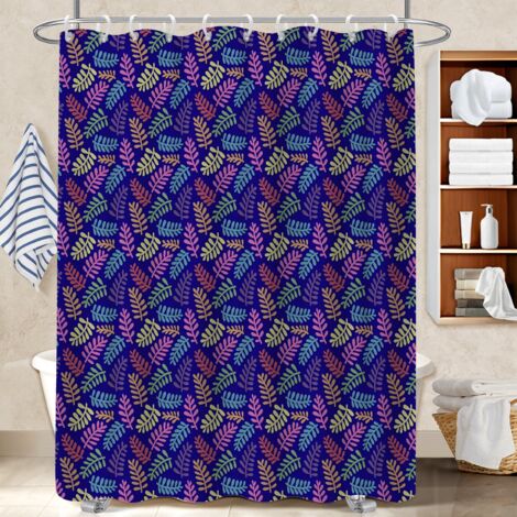 Voile de douche polyester 180x180 souple polyester pour salle de bain pour salon de coiffure (1/5)