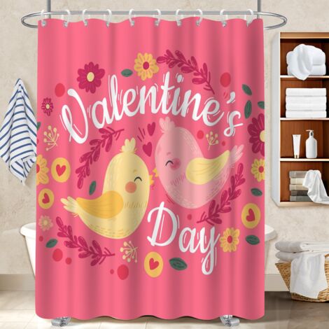 Rideau douche imperméable polyester 180x180 infroissable protection douche pour jeune couple emménageant (1/5)