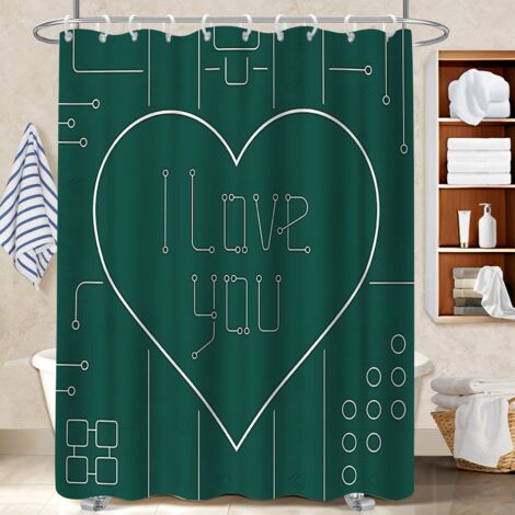 Voile de douche fluide en polyester 180x180 design bâche polyester douche pour protéger le sol des éclaboussures efficacement (1/5)
