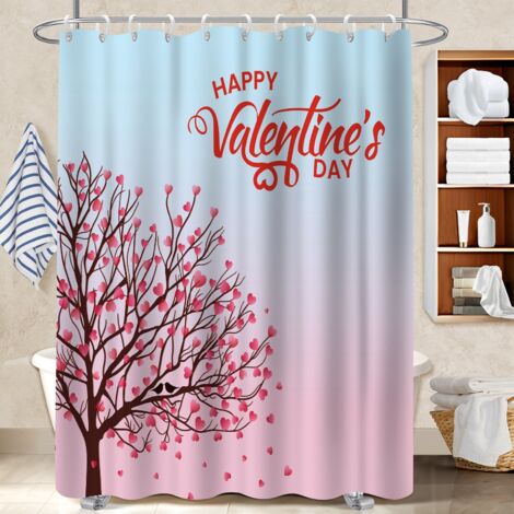 Kit rideau de douche en polyester 180x180 avec 12 œillets voile de douche pour cabine de douche (1/5)