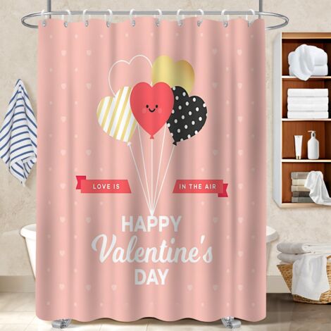 Voile de douche polyester 180x180 souple polyester pour salle de bain pour optimiser un petit espace (1/5)