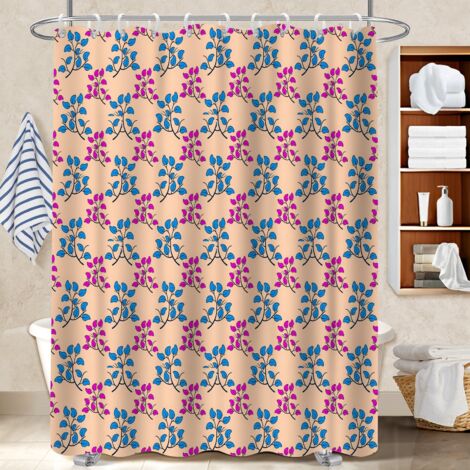 Rideau polyester pour douche 180x180 tissu respirant protection douche pour jeune couple emménageant (1/5)