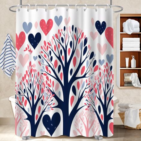 Rideau douche imperméable polyester 180x180 stylé rideau séchage rapide pour campin (1/5)