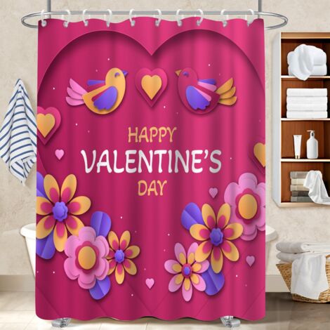 Rideau de bain en polyester 180x180 original protection douche pour créer une ambiance spa (1/5)