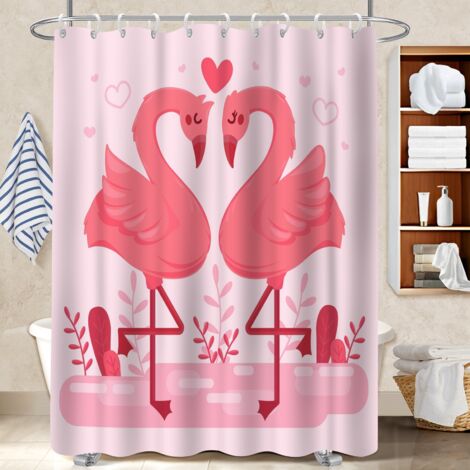 Rideau de douche imperméable en polyester 180x180 artistique cache baignoire pour salle de bain avec douche à l’italienne (1/5)