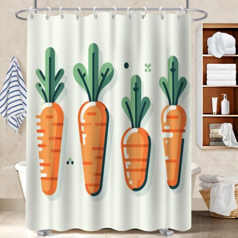 Rideau de douche en polyester 180x180 fluide polyester pour salle de bain pour une déco qui inspire (1/5)