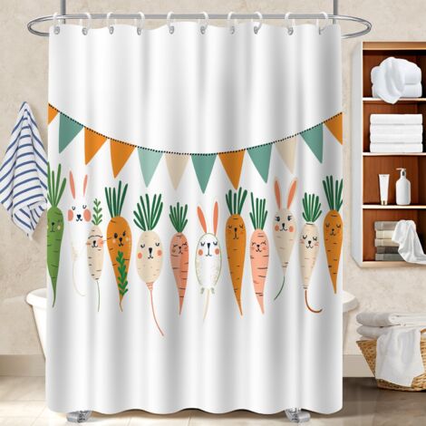 Rideau douche imperméable polyester 180x180 Épais protection douche pour logement étudiant (1/5)