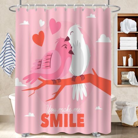 Voile de douche fluide en polyester 180x180 bordure lestée rideau séchage rapide pour créer une ambiance spa (1/5)