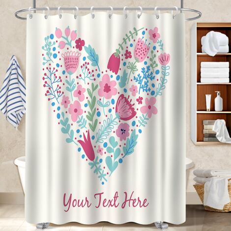 Rideau de douche en polyester 180x180 imprimé housse de baignoire pour protéger le sol des éclaboussures efficacement (1/5)
