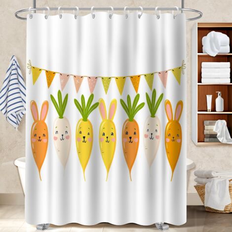 Rideau polyester pour douche 180x180 aéré protection douche pour une déco unique (1/5)