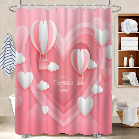 Rideau polyester pour douche 180x180 Étanche rideau séchage rapide pour salle de bain avec douche à l’italienne (1/5)