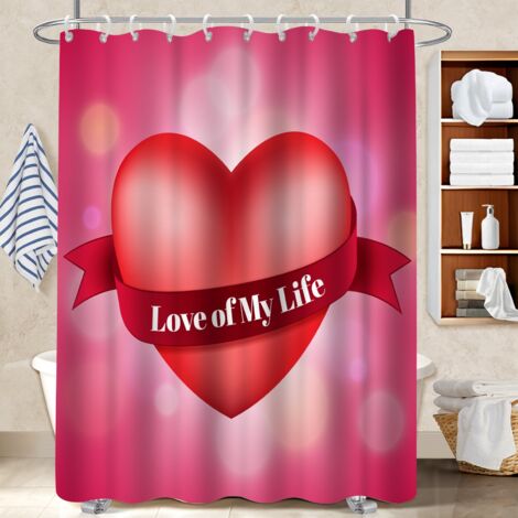 Kit rideau de douche en polyester 180x180 résistant bâche polyester douche pour une colocation (1/5)