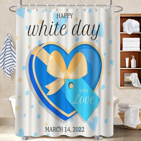 Voile de douche polyester 180x180 fluide housse de baignoire pour offrir à noël ou un anniversaire (1/5)