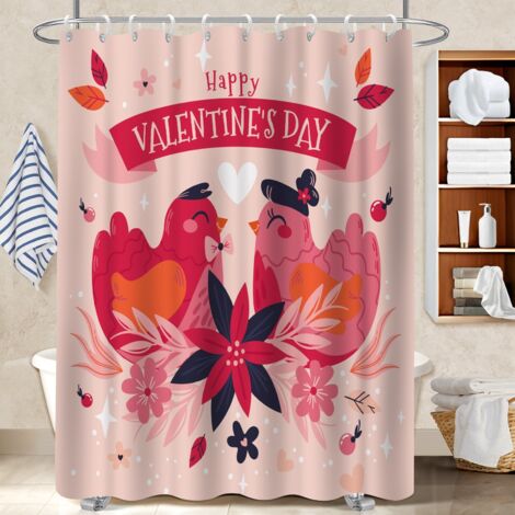 Rideau de bain en polyester 180x180 Épais polyester pour salle de bain pour mobi (1/5)