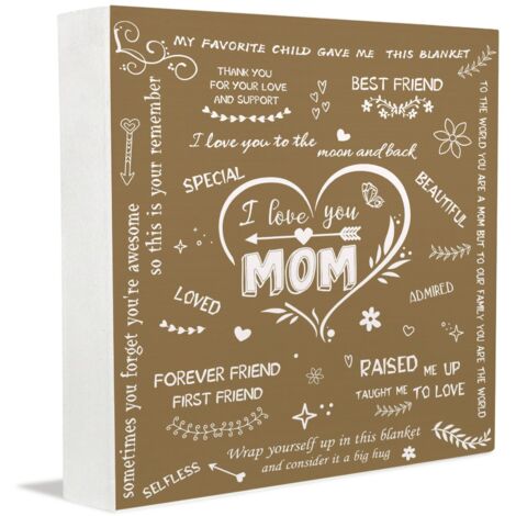 Cadre photo en bois, décoration de bureau pour femmes et personnes âgées. Plaque en bois personnalisée, cadeau de bureau pour la fête des mères, la fête des pères et les mariages. (1/5)